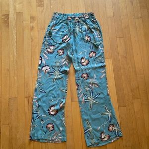Roxy flowy midrise floral print pants
